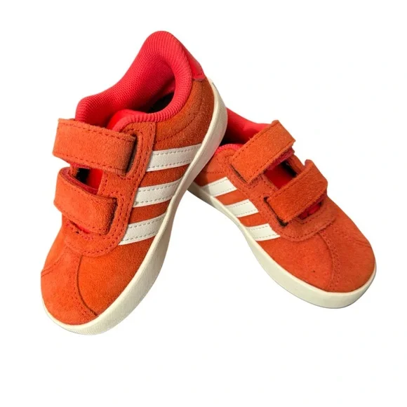 adidas VL Court 3.0 Toddler/Kids Bright Orange Sneakers-NWOT Size 7k - Picture 10 of 10
